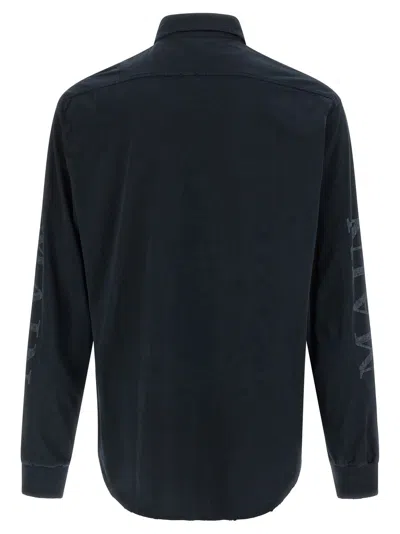 Balenciaga Main Character Artwork Long-sleeved Jersey Polo Shirt Clothing In Black