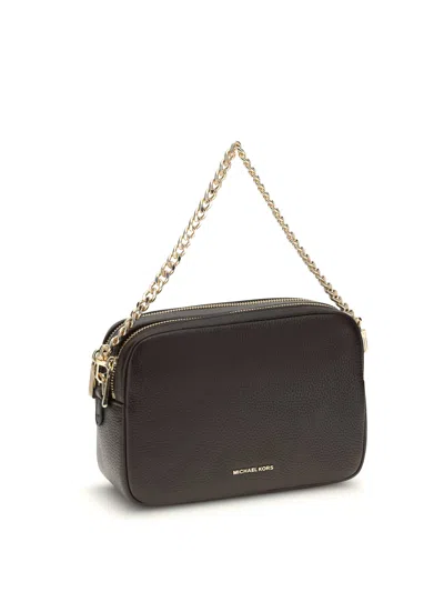 Michael Kors Bryant Hammered Leather Shoulder Bag In Brown