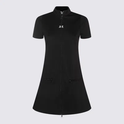 Courrèges Courregès Black Polyester Dress In Black