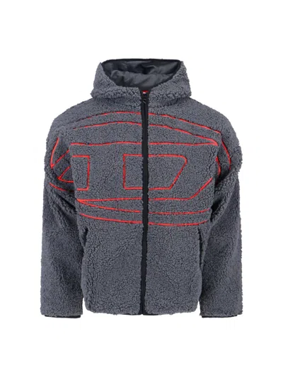 Diesel 's-zat" Hoodie In Gray