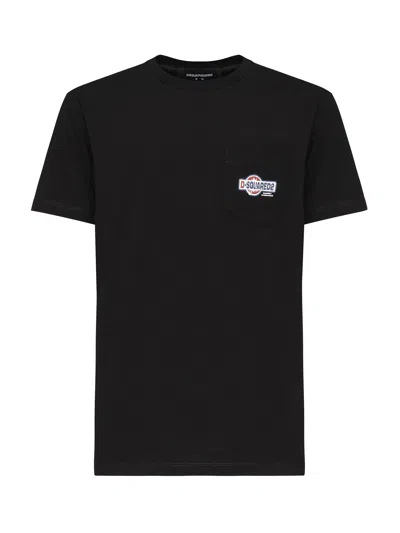Dsquared2 Dsquared T Shirt With Pocket And Logo In Black