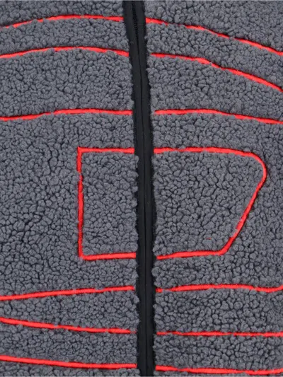 Diesel 's-zat" Hoodie In Gray