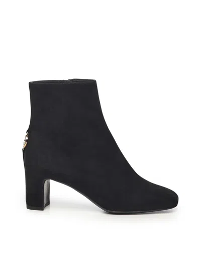 Dolce & Gabbana Suede Ankle Boot In Black
