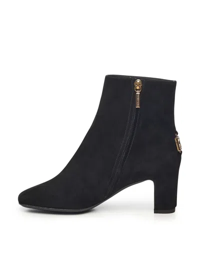 Dolce & Gabbana Suede Ankle Boot In Black