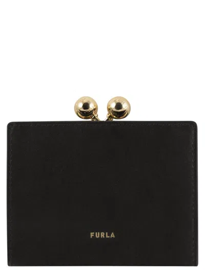 Furla Leather Wallet In Black