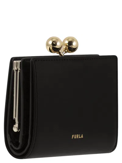 Furla Leather Wallet In Black