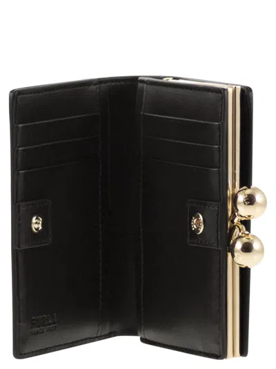 Furla Leather Wallet In Black