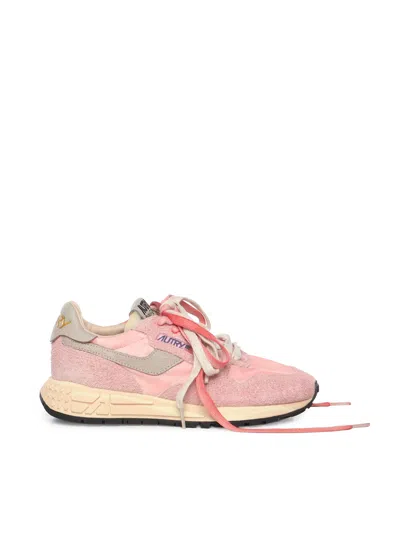 Autry Reelwind Supervintage Sneakers In Pink