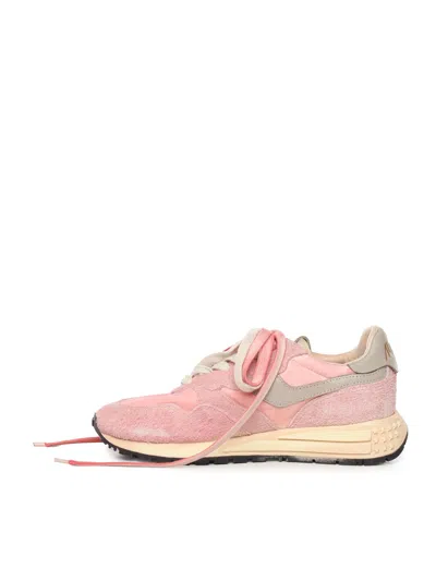 Autry Reelwind Supervintage Sneakers In Pink