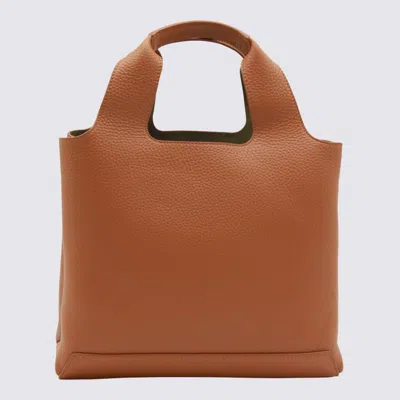 Hogan Shopping Bag In Brown