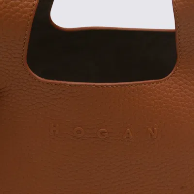 Hogan Shopping Bag In Brown