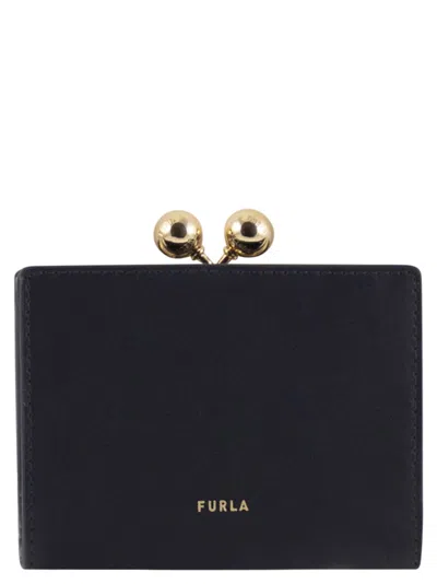 Furla Leather Wallet In Blue