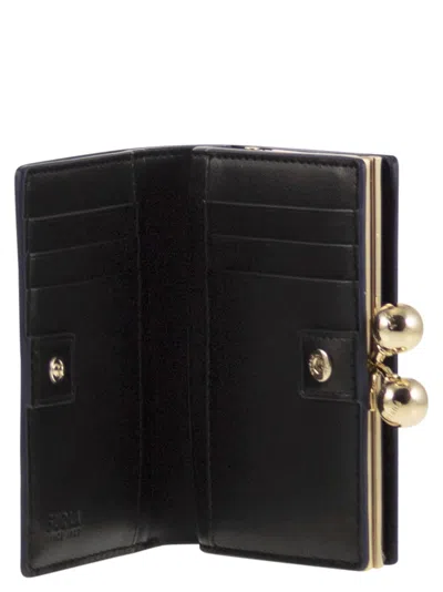 Furla Leather Wallet In Blue