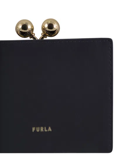 Furla Leather Wallet In Blue