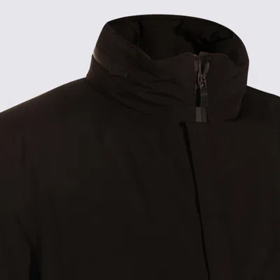 Herno Black Coat In Black