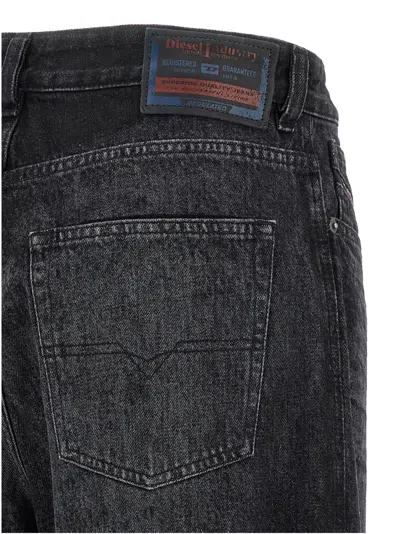 Diesel Jeans Dalla Gamba Ampia In Denim Nero  Donna In Black