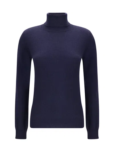 Balenciaga Standard Turtleneck Turtleneck Sweater In Blue