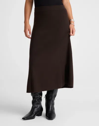Madewell Merino Wool-blend Maxi Skirt In Black