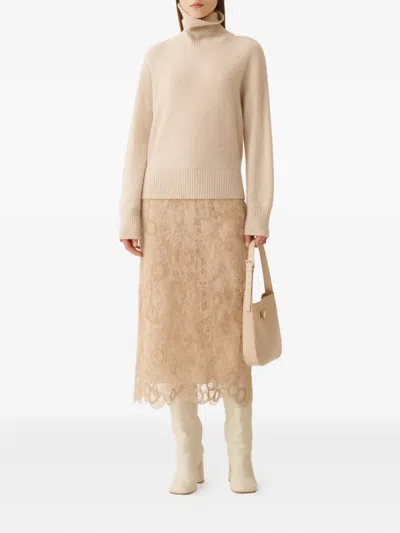 Fabiana Filippi Sequin-embellished Turtleneck Sweater In Animal Print