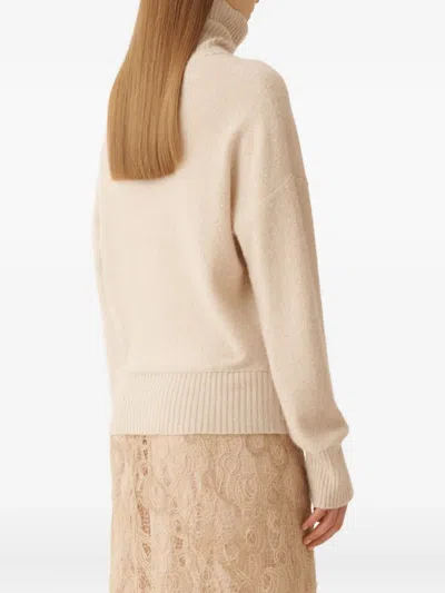 Fabiana Filippi Sequin-embellished Turtleneck Sweater In Animal Print