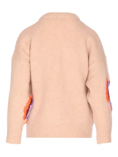 Essentiel Antwerp Impossibile1 Pink Crewneck Sweater In Neutral