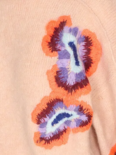 Essentiel Antwerp Impossibile1 Pink Crewneck Sweater In Neutral