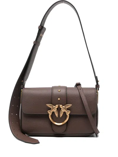 Pinko Love Bag Medium Slouchy Shoulder Bag In Brown