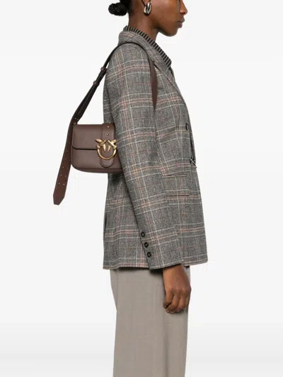 Pinko Love Bag Medium Slouchy Shoulder Bag In Brown