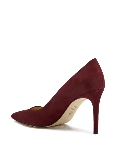 Stuart Weitzman Suede Pointed-toe Pumps In Animal Print