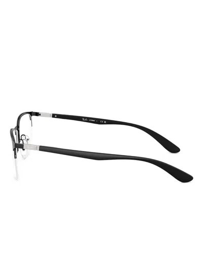Ray Ban Half-rim Design Glasses In Black