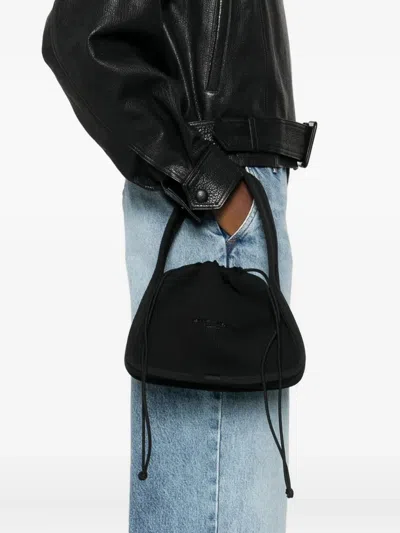 Alexander Wang Shoulder Bag In Black Synthetic Fibers In Black