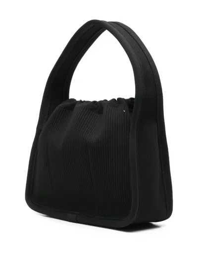 Alexander Wang Shoulder Bag In Black Synthetic Fibers In Black