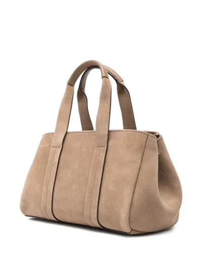 Michael Michael Kors Small Romee Suede Tote Bag In Neutral