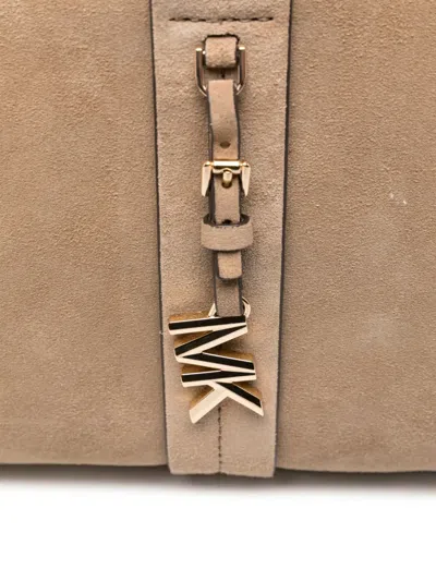 Michael Michael Kors Small Romee Suede Tote Bag In Neutral