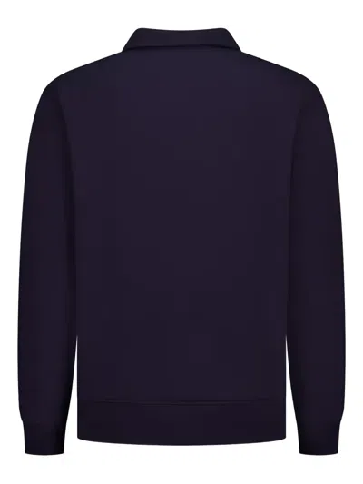 C.p. Company C.p.company Polo-neck Zip-up Sweatshirt In Blue