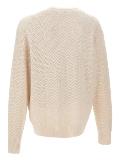 Hugo Boss Hitalo Textured Crewneck Sweater In Multi