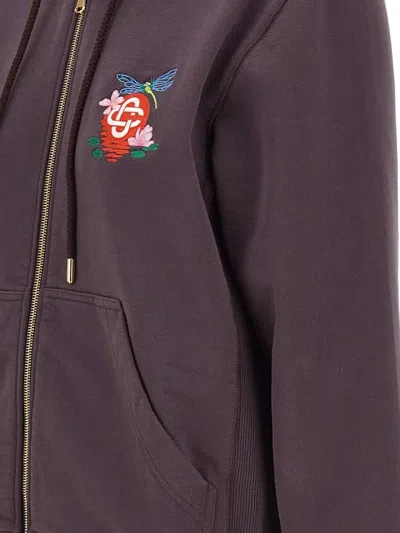 Casablanca Hooded Sweatshirt With Drawstring And Pockets In Black