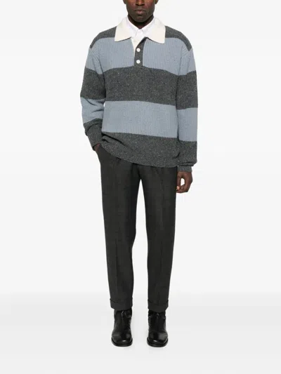 Dunst Striped Polo Knitwear In Multi