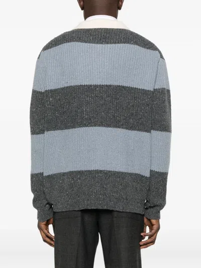 Dunst Striped Polo Knitwear In Multi