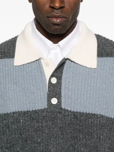 Dunst Striped Polo Knitwear In Multi