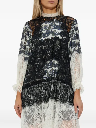 LISSO 花卉蕾丝连衣裙