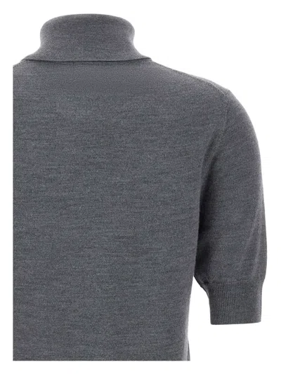Herskind Perry Short-sleeve Sweater In Gray