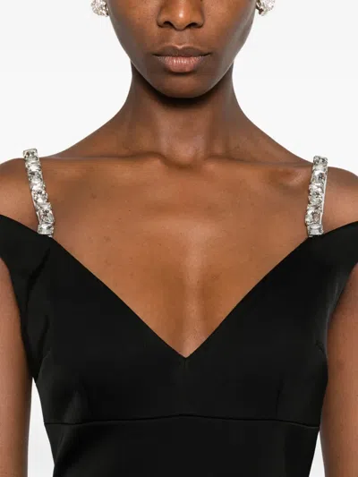 David Koma Crystal-embellished Midi Dress In Animal Print