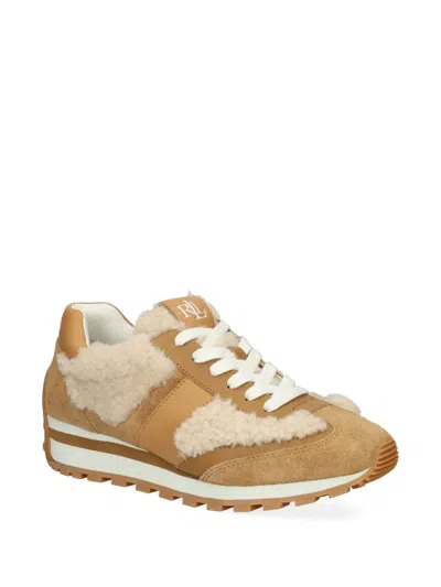Ralph Lauren Women's Dani Lace-up Sneakers In Brown