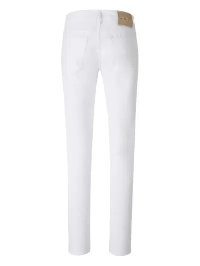 Jacob Cohen Button-fly Jeans In White