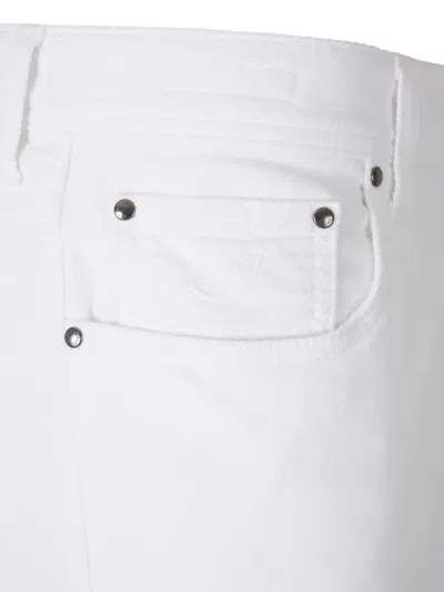 Jacob Cohen Button-fly Jeans In White