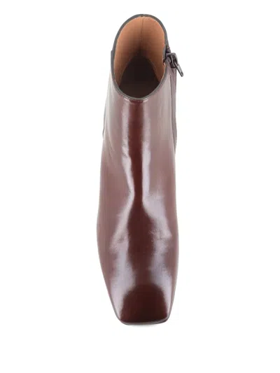 Tassinari 65mm Square-toe Ankle Boots In Brown