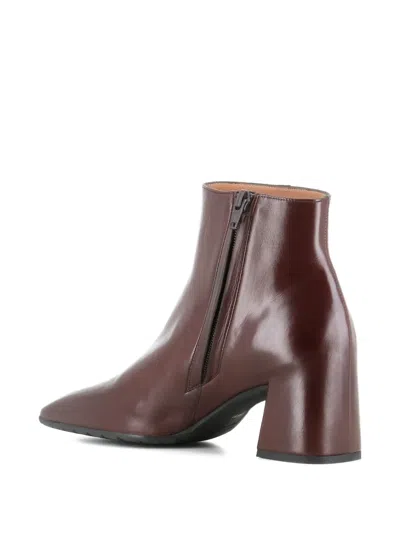 Tassinari 65mm Square-toe Ankle Boots In Brown