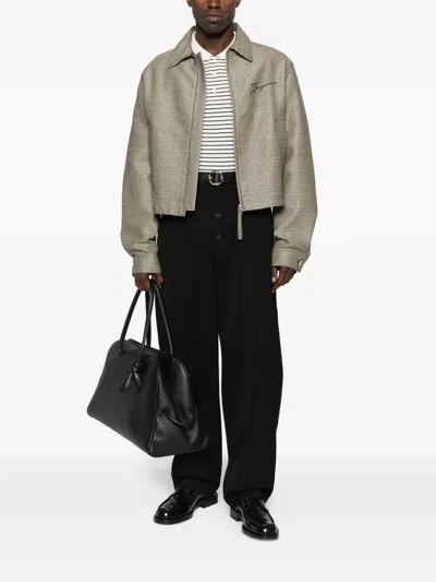 Jacquemus Canevas De-nîmes Jacket In Gray