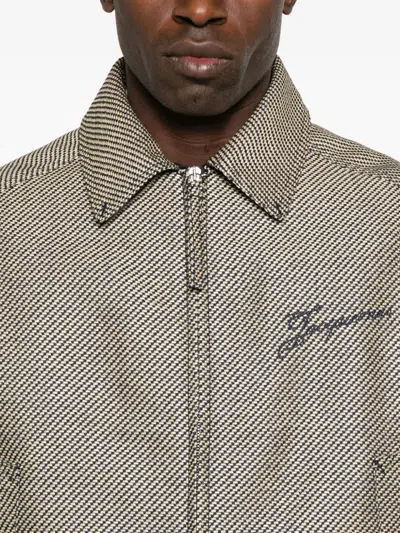 Jacquemus Canevas De-nîmes Jacket In Gray